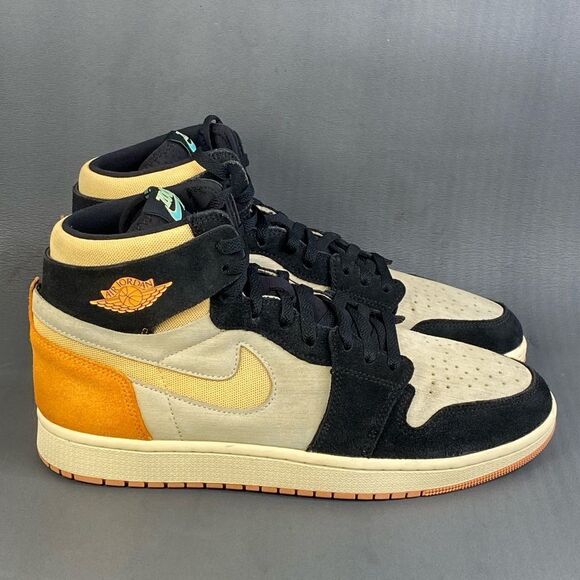 Nike Jordan 1 High Zoom Air CMFT 2 Muslin Vivid Orange sneaker shoes mens 11 - Picture 1 of 10